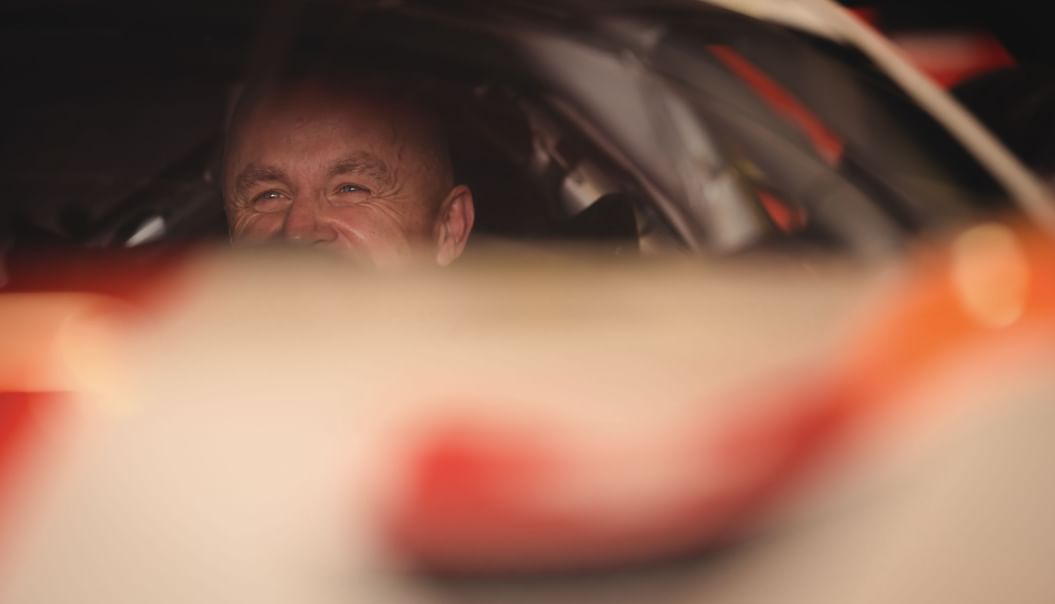 What does a typical day look like for a famous race car driver?